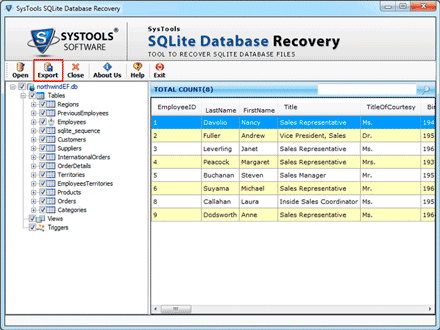 sqlite database Repair screenshot4