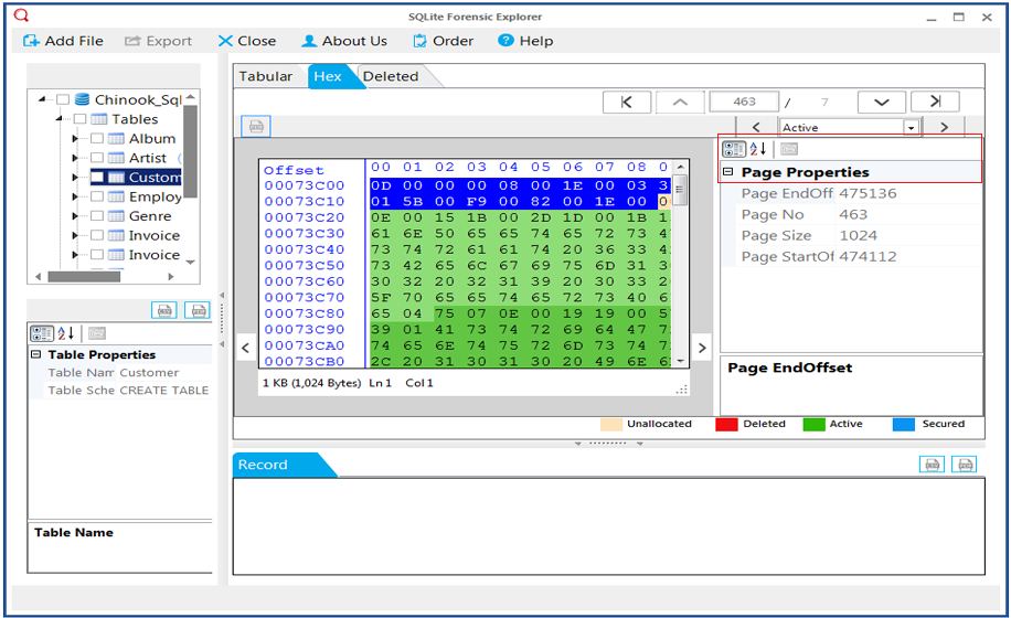 page properties