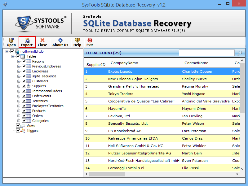 export-sqlite-database